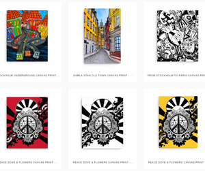 Canvas Prints for your home, T-shirts - Hoodies - Advertisement