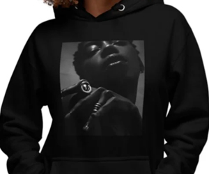 Black Photo Hoodie, Mariah McKenzie, model & photographer - Advertisement
