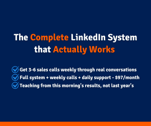 The complete LinkedIn System by Jack Austin - Advertisement