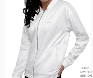 Limited Edition White Track Jacket - Krug - Advertisement