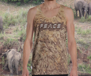 Peace over War camo tank top - Krug - Advertisement